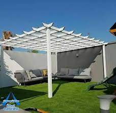 اشكال برجولات خشبية للروف